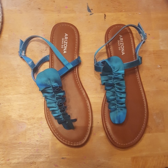 Arizona Jean Co turquoise Sandals - Picture 1 of 2